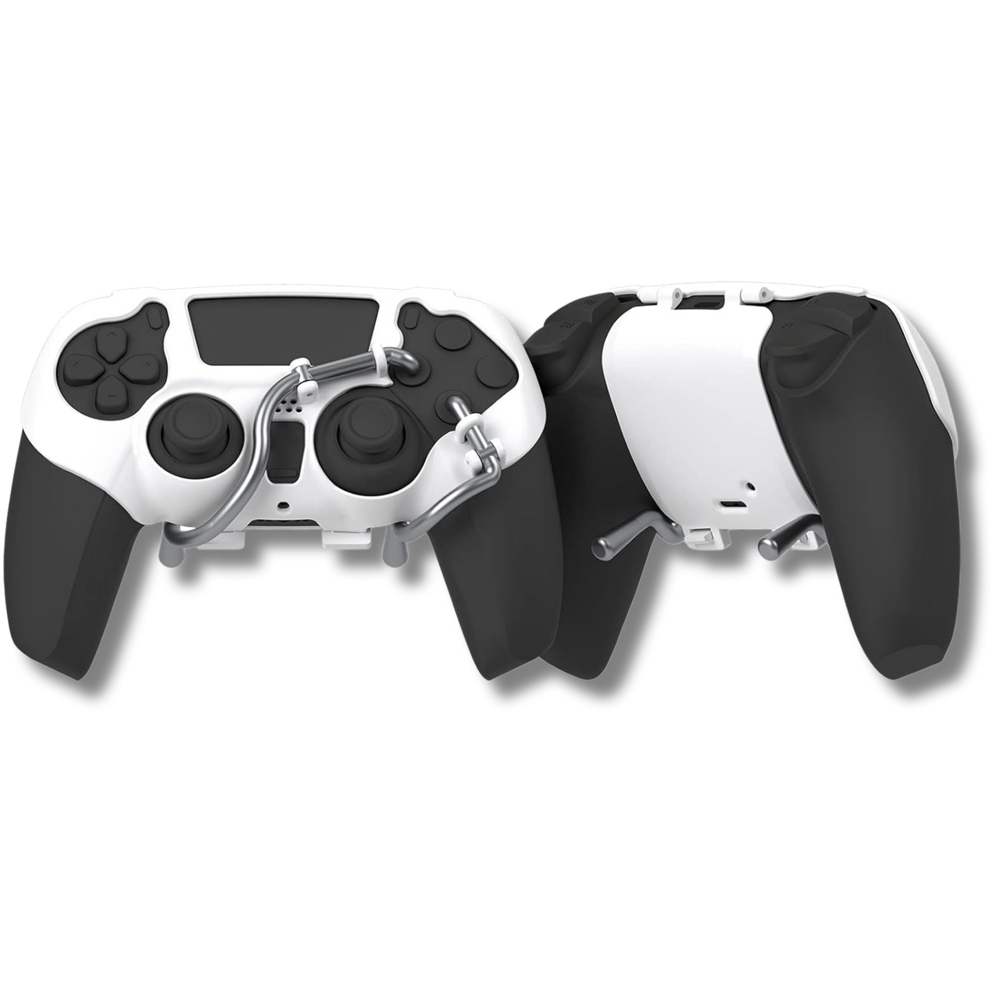 EXknight Leverback FPS Paddles Attachment, Back Buttons Gaming Paddles für PS5 Controller (Weiß)