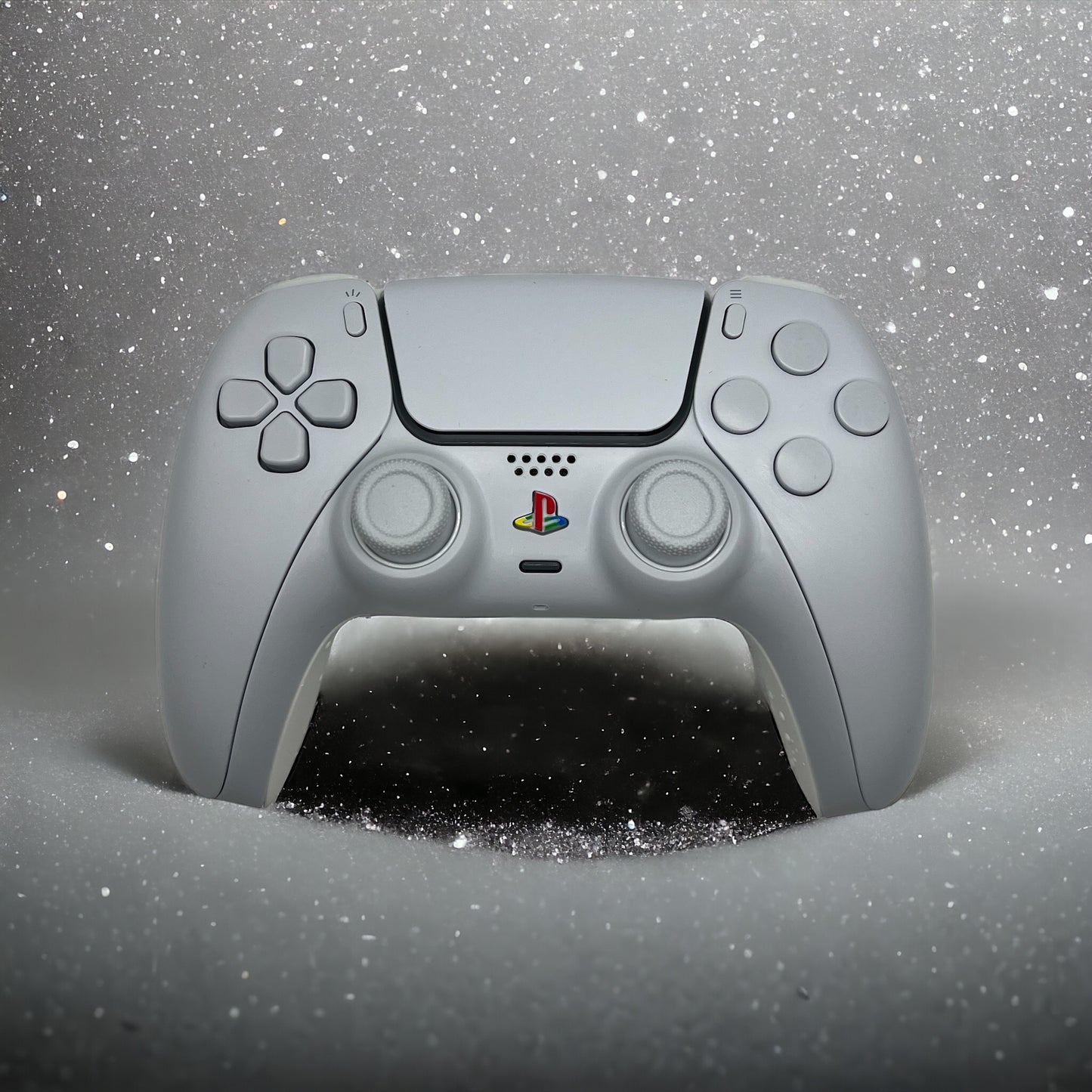 PS5 Controller Snow-Retro Edition