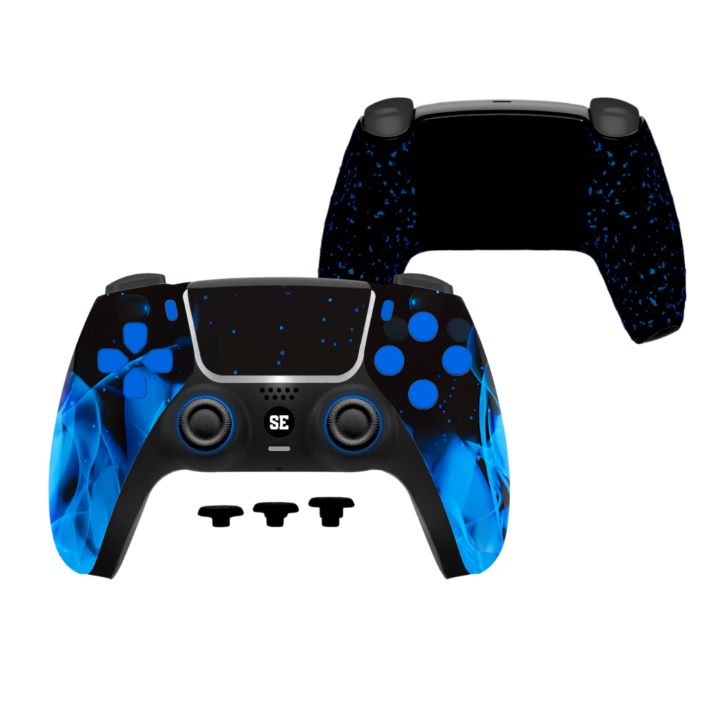 Blue Flame mit LED's | SEG PS5 Custom Controller