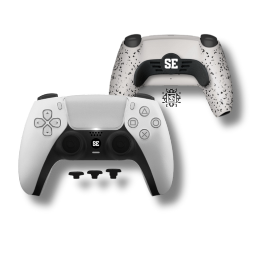 PS5 Custom Controller mit TMR-Sticks | 2er Paddles | Triggerstops | Austauschbre Swap-Sticks | Grip-Rückgehäuse
