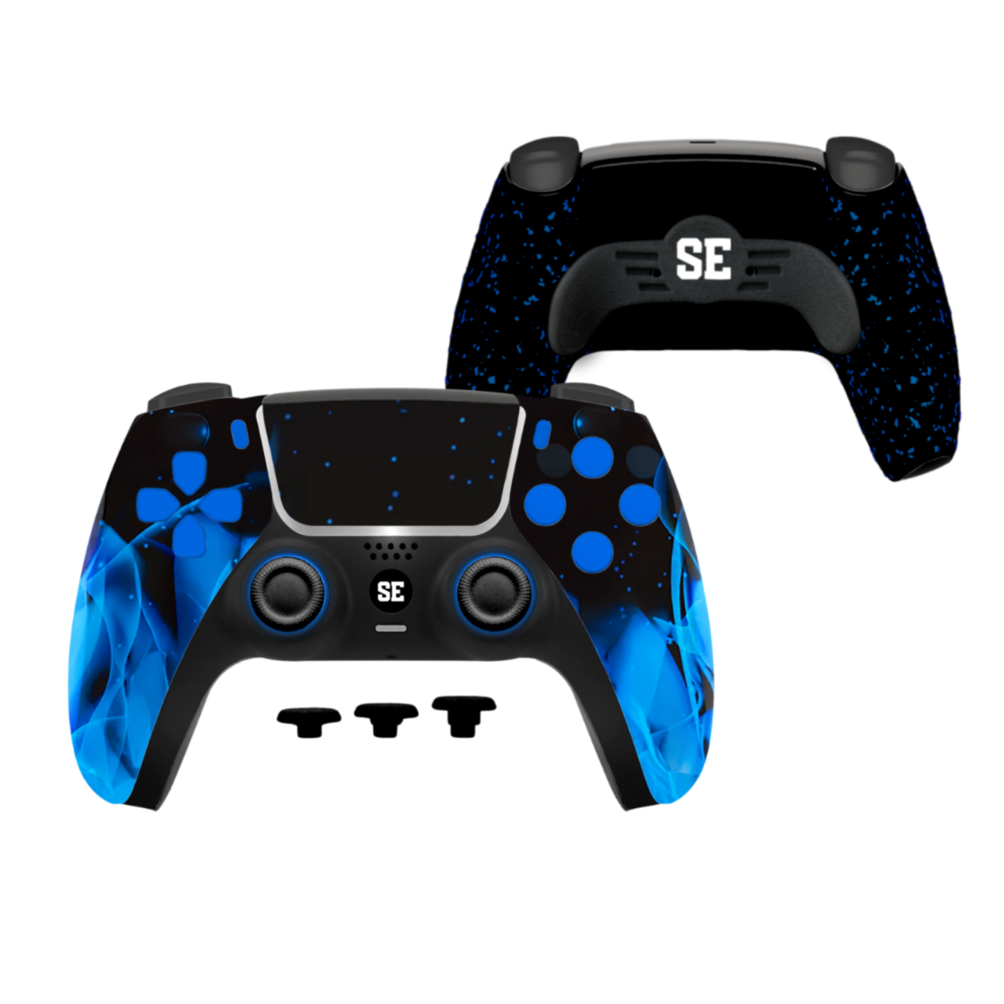 Blue Flame mit LED's | SEG PS5 Custom Controller