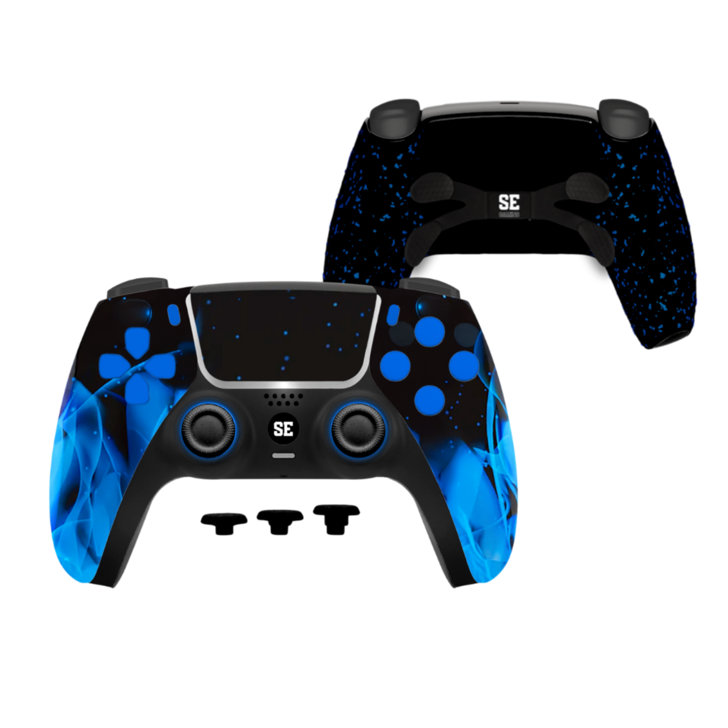 Blue Flame mit LED's | SEG PS5 Custom Controller