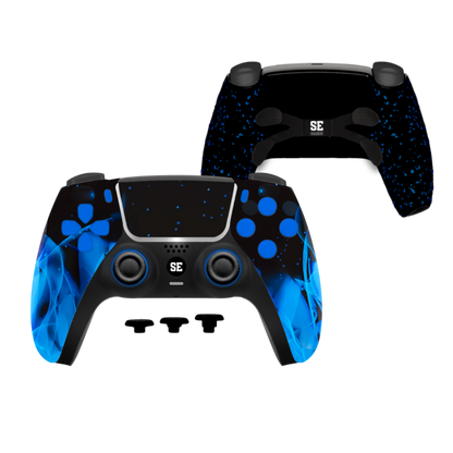 Blue Flame mit LED's | SEG PS5 Custom Controller
