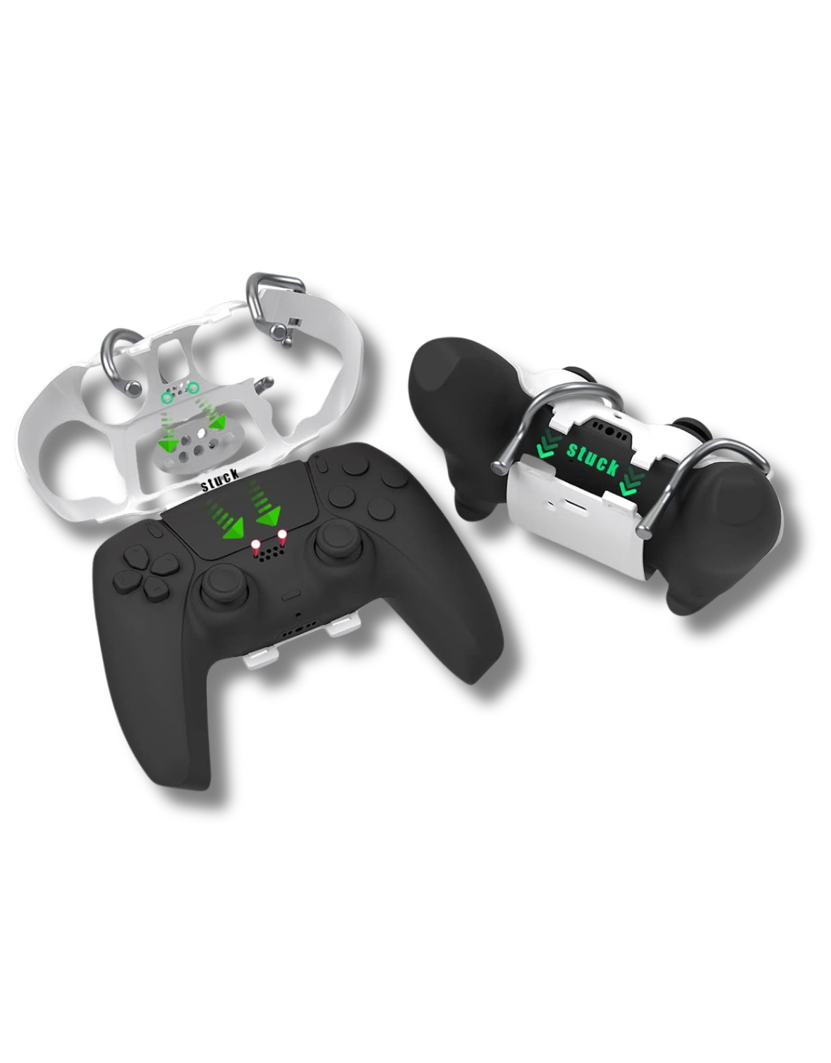 EXknight Leverback FPS Paddles Attachment, Back Buttons Gaming Paddles für PS5 Controller (Weiß)