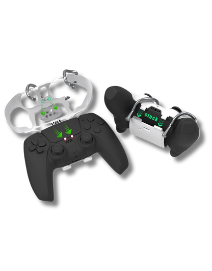 EXknight Leverback FPS Paddles Attachment, Back Buttons Gaming Paddles für PS5 Controller (Weiß)